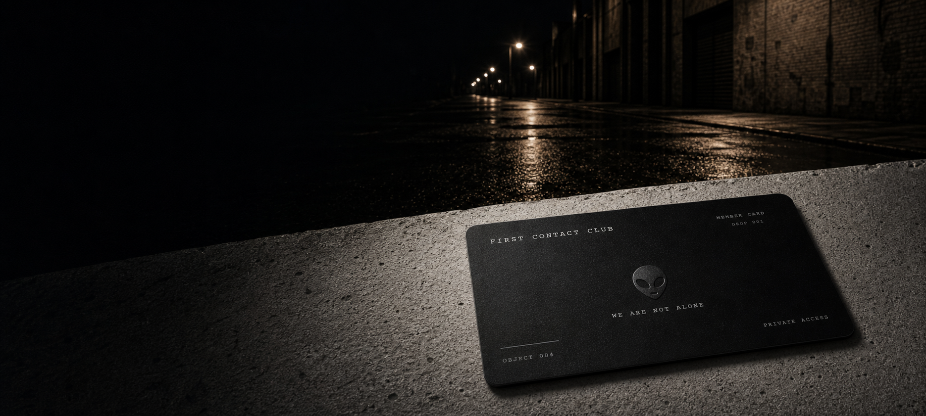 First Contact Club member card